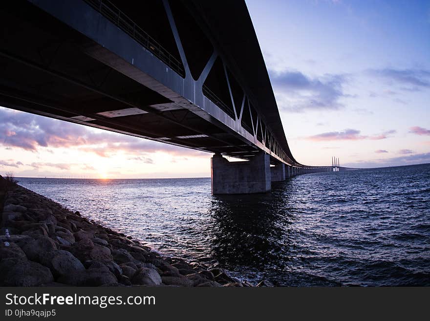 Black Bridge during Sunset