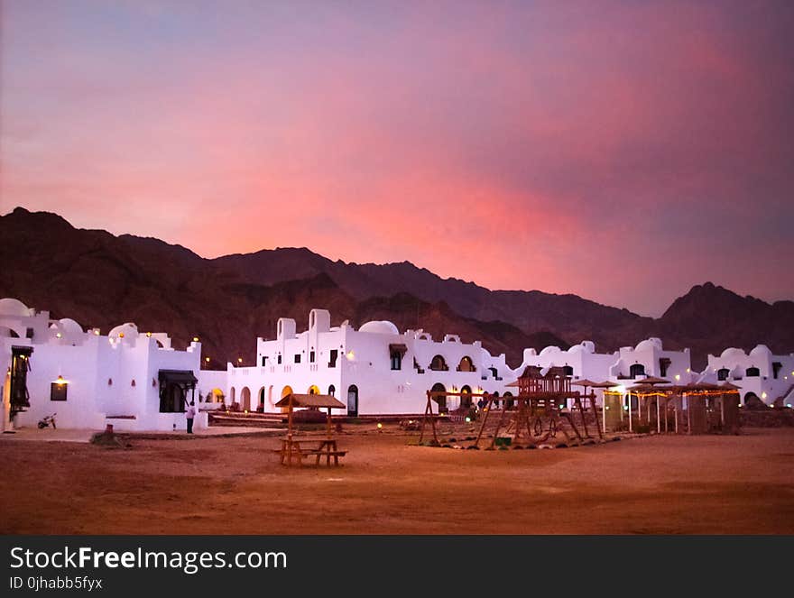 White Painted Houses