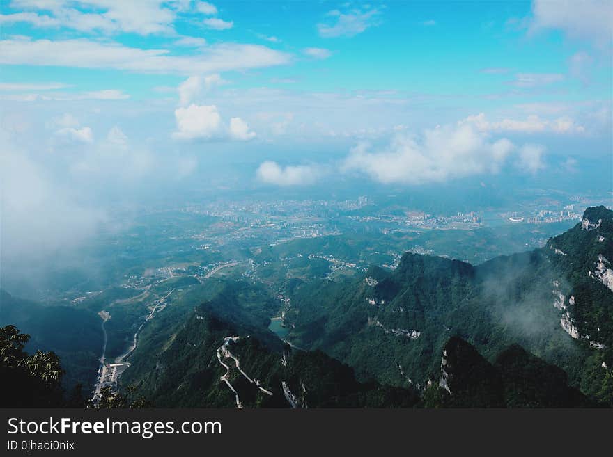 Aerial Photography of Mountain