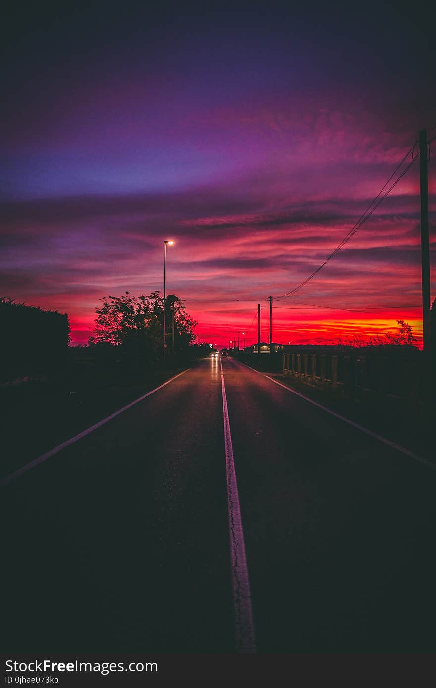 Photography of Road at Nighttime