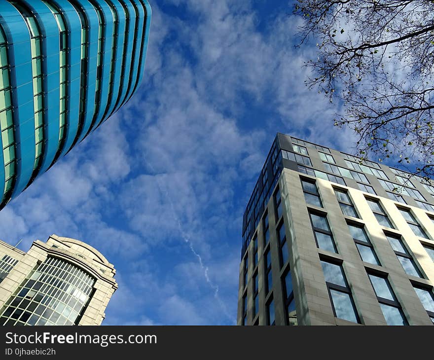 Low Angle Shot of the Buildings