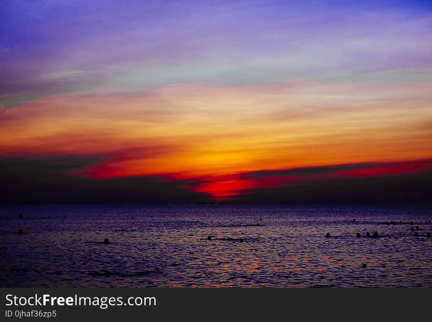 Body of Water during Sunset