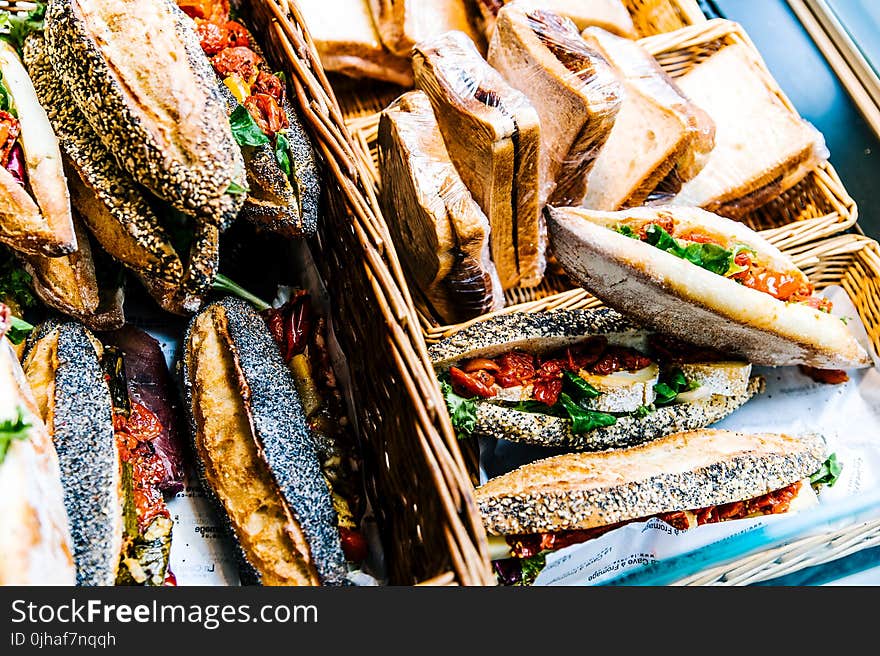 Sandwich in Basket