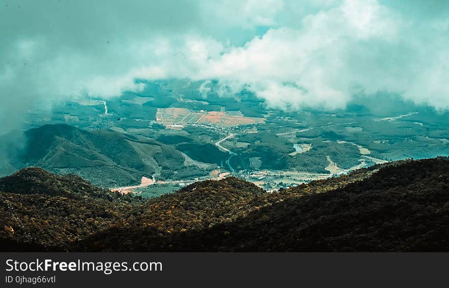 Aerial View of the Mountains