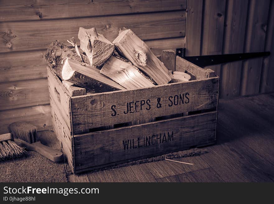 Brown Wooden Crate