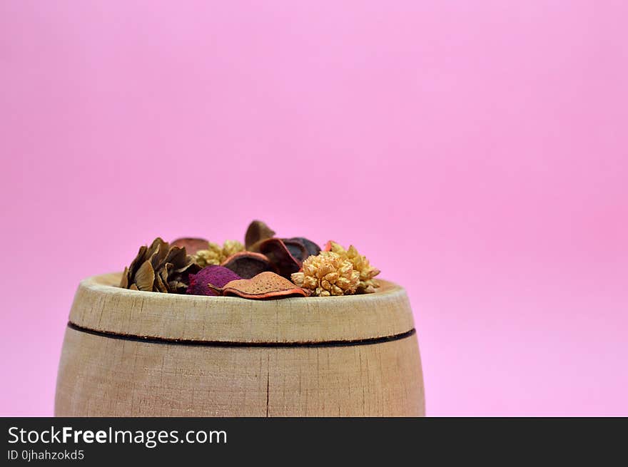 Beige Wooden Container