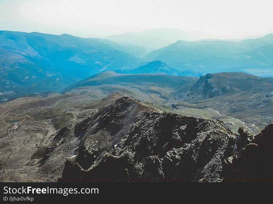 Bird&#x27;s Eye View Photography of Mountains