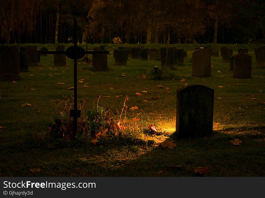 Silhouette of Graves