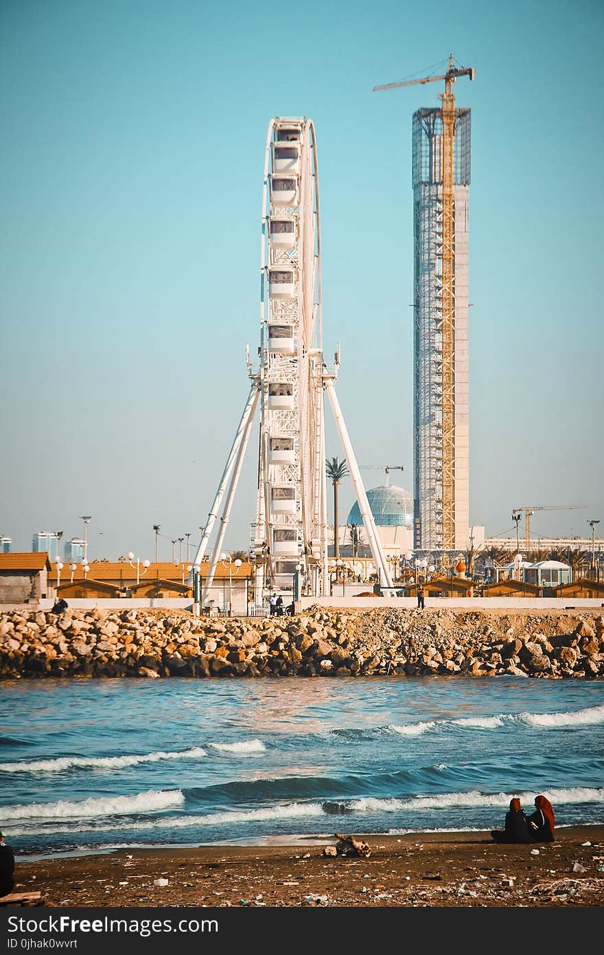 Ferris Wheel Under Blue Sky