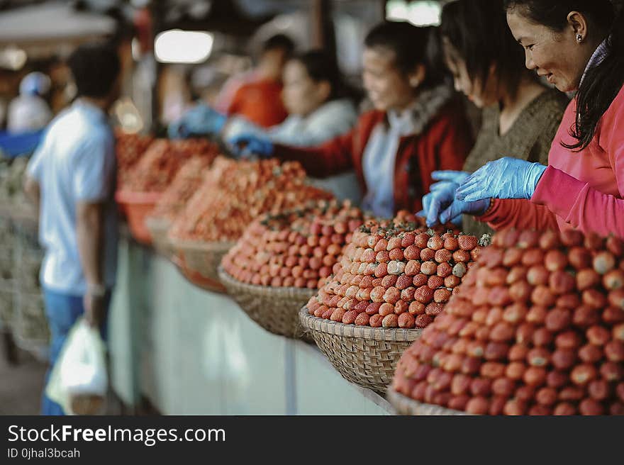 Girl&#x27;s Orange Dried Fruits