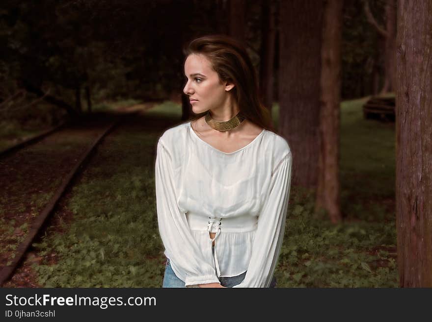 Photo of Woman at the Forest