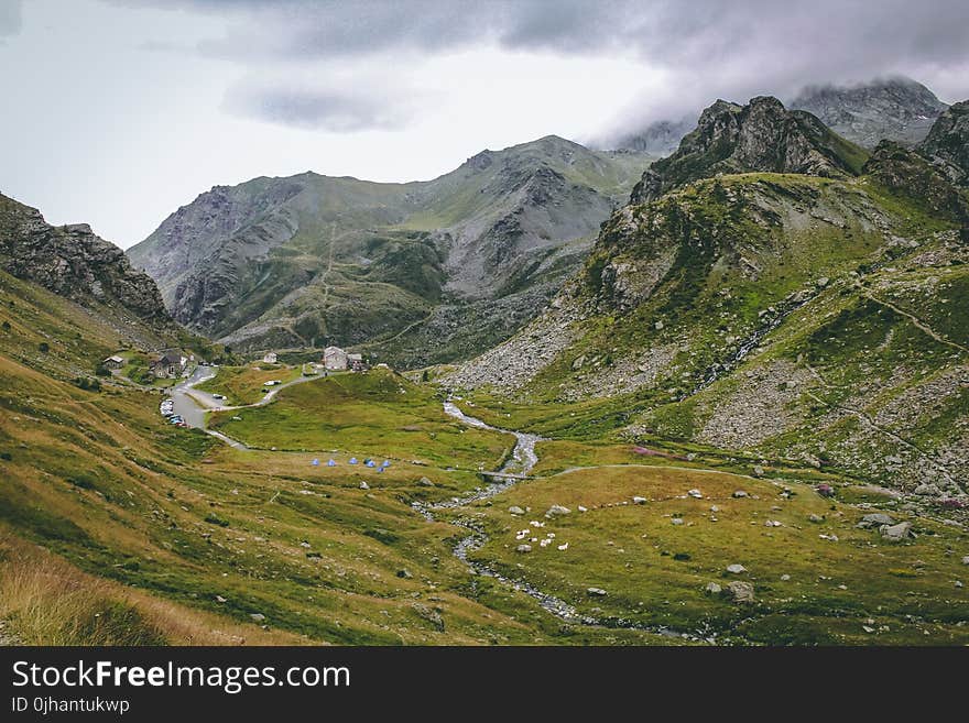 Panoramic Photo of Mountains Photo Taken