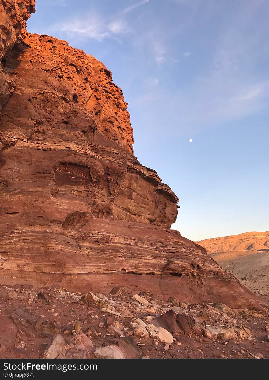 Rock Formation Under Blue Sky