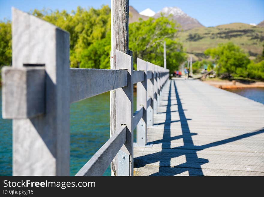 Gray Wooden Bridge