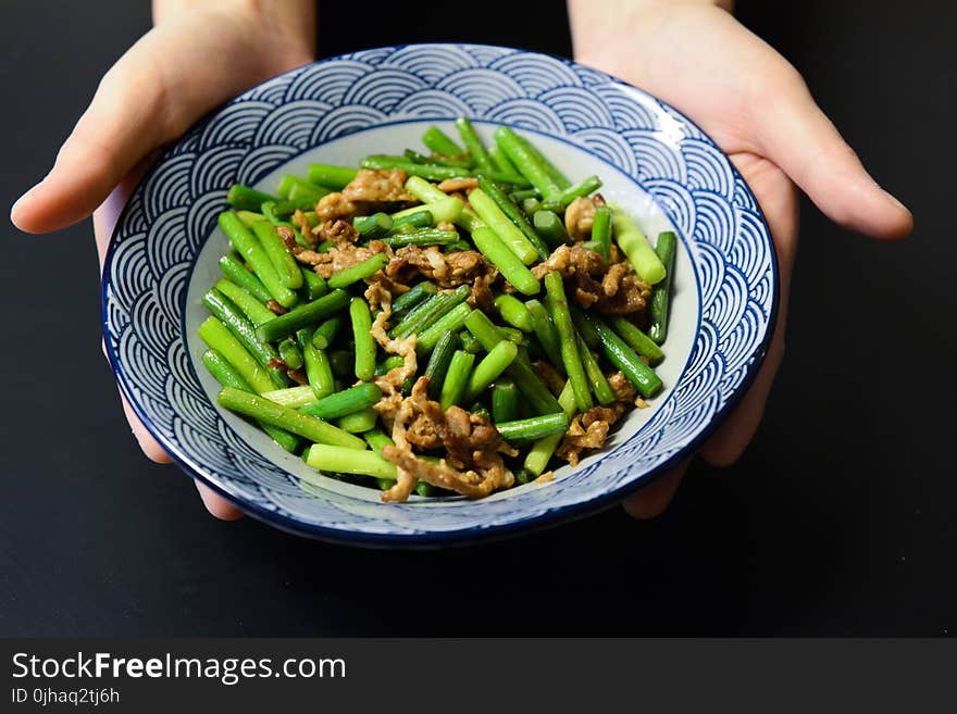 Saute Beans With Pork