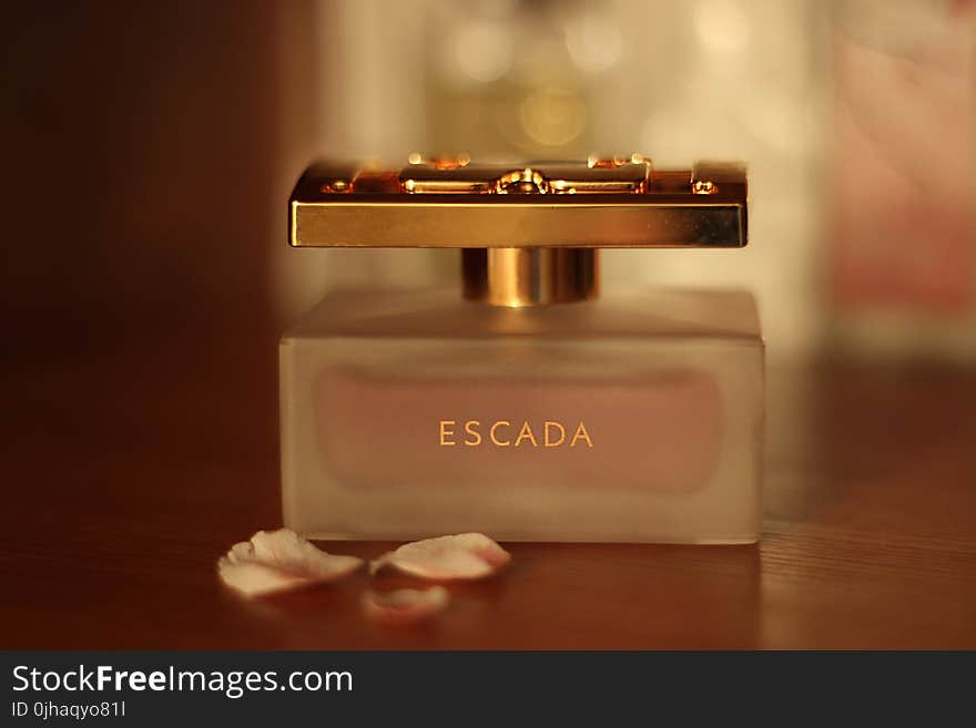 Escada Perfume Bottle on Table