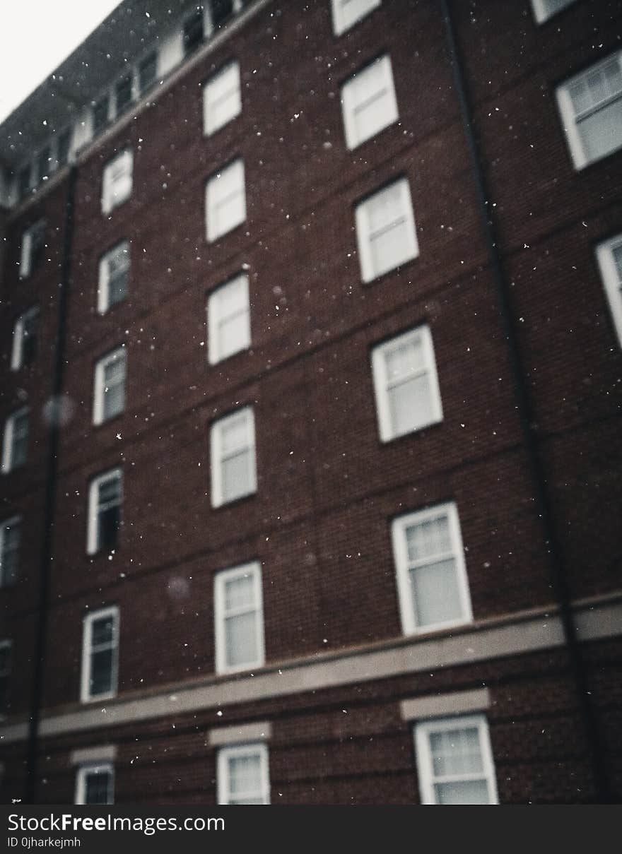 Brown and White Concrete Building