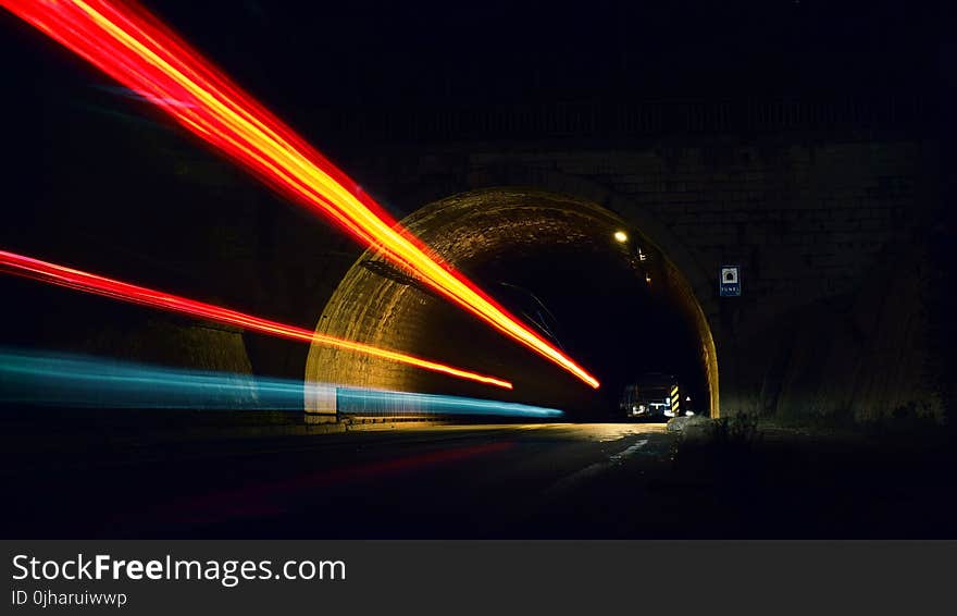 Time Lapse Photo of Tunnel