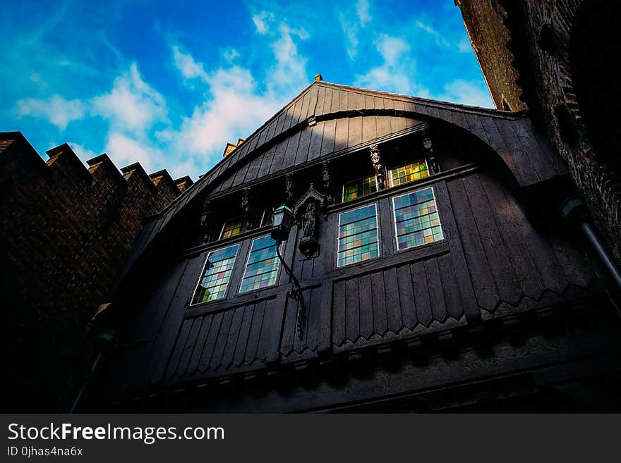 Brown Wooden House Under Blue Sky