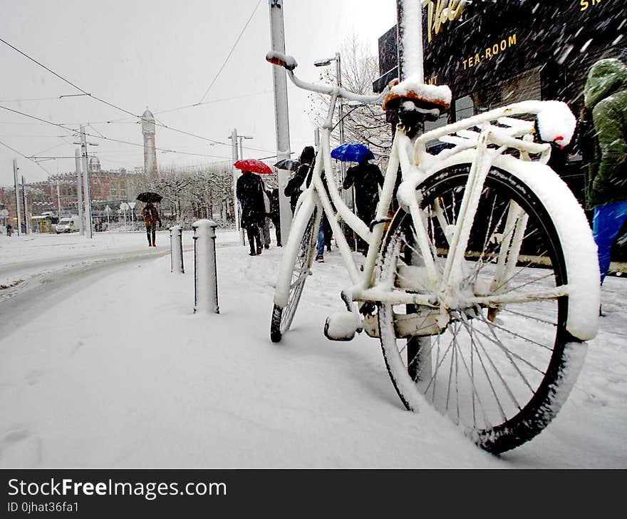 White City Bike Cover With Snow