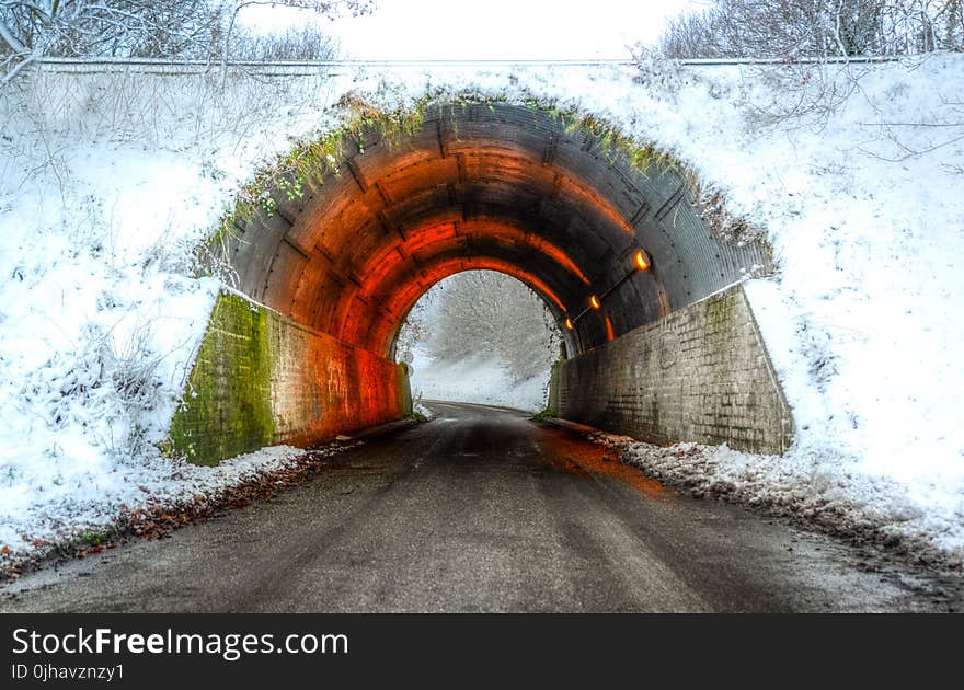 Colorful Concrete Tunnel