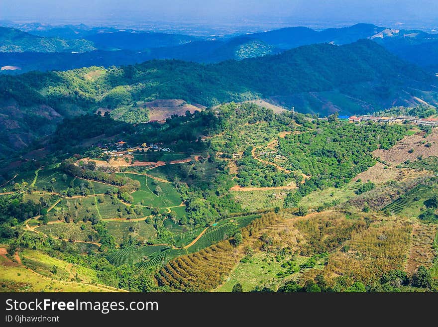 Aerial View Photography of Mountain