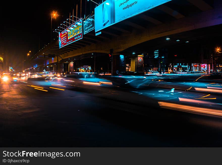 Time Lapse Photography of City Street during Nighttime