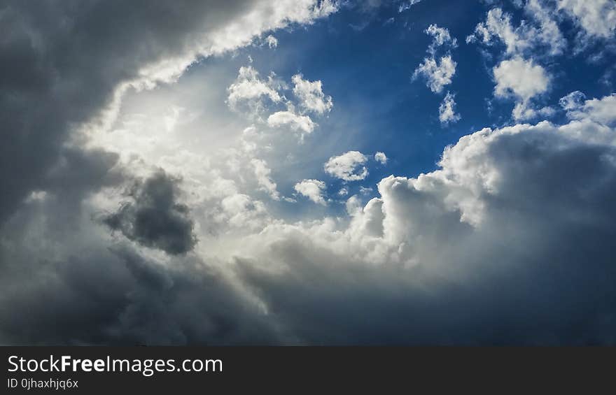 Gray Clouds With Blue Sky