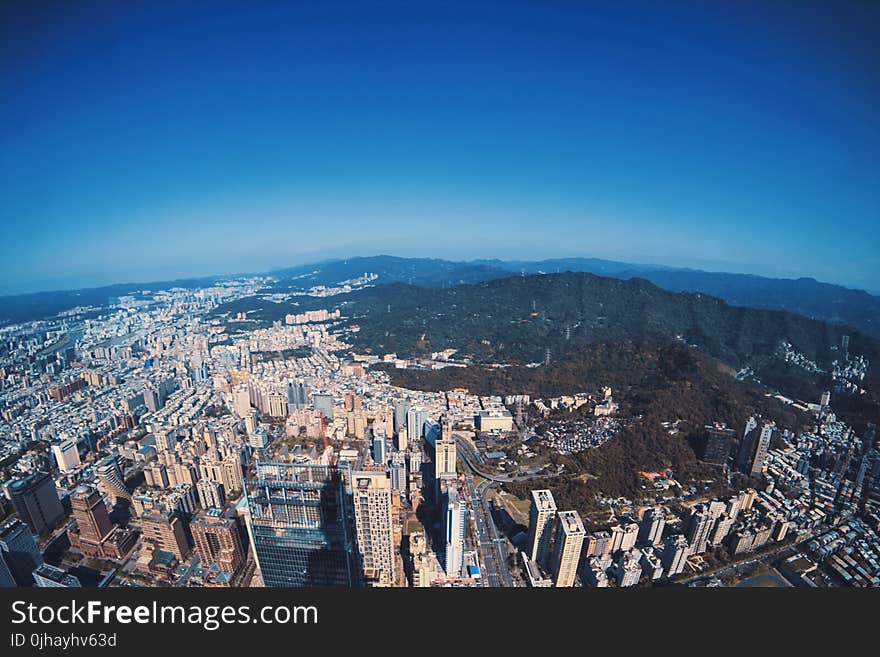 Aerial Photo of High Rise Buildingss