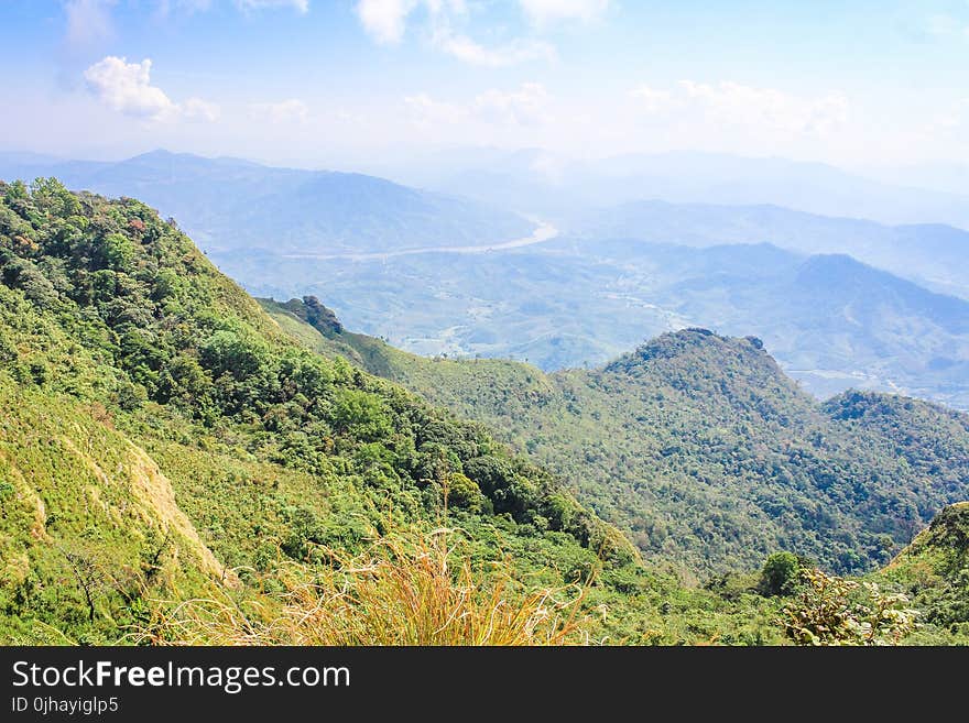 Scenic View of the Mountains