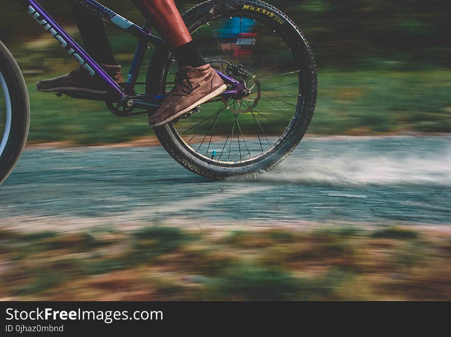 Photo of Purple Mountain Bike Drifting