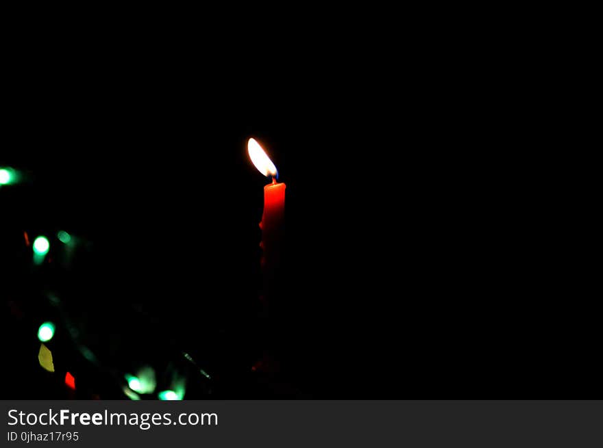 Close-Up Photography of Red Candle