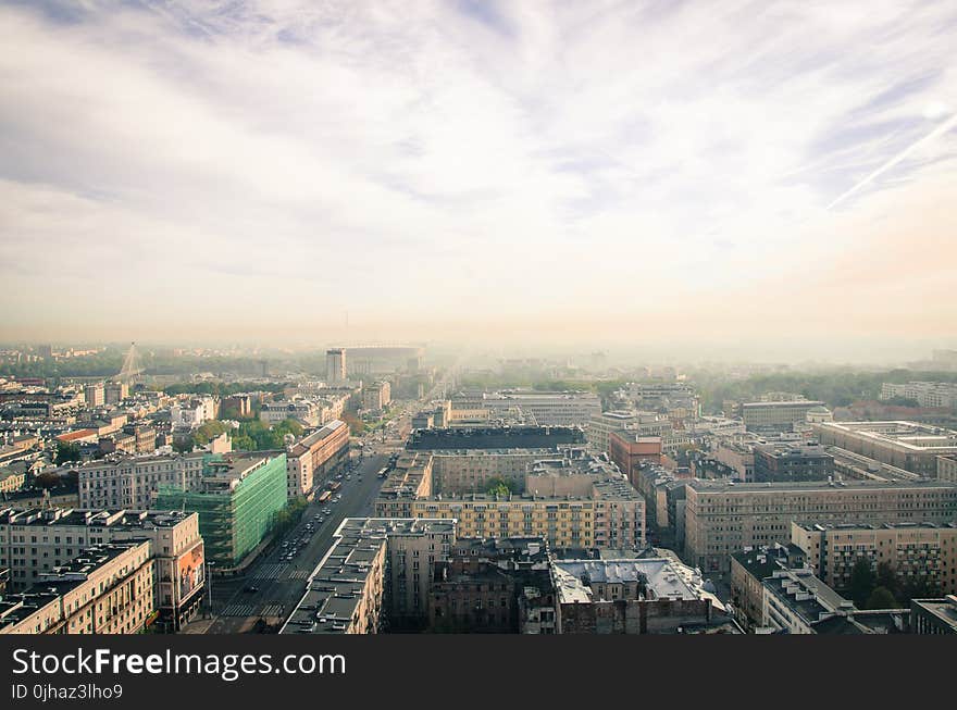 Bird&#x27;s Eye View of City