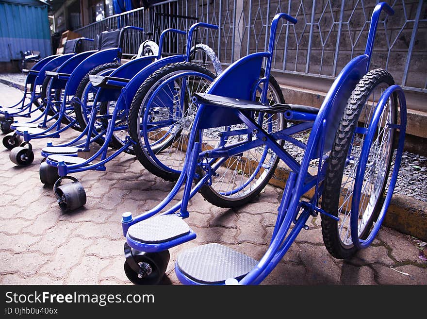 Blue Wheel Chairs