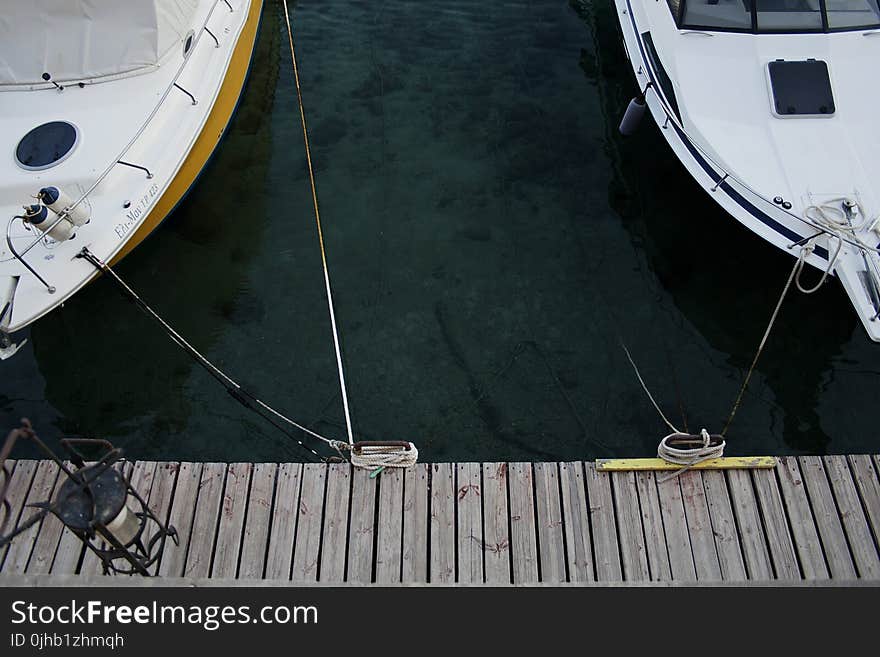 Aerial Photography Of White Yachts