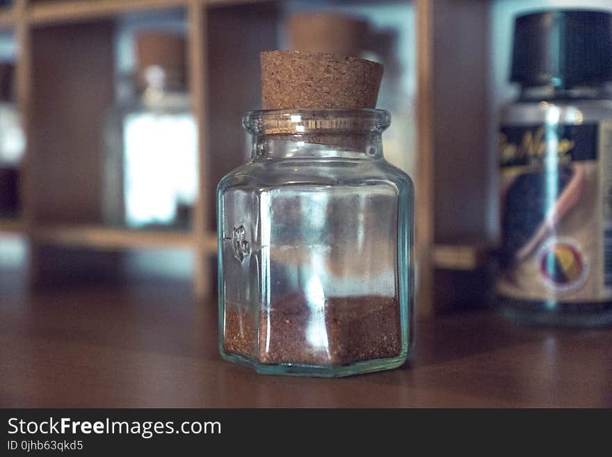 Close-up Photo of Glass Jar