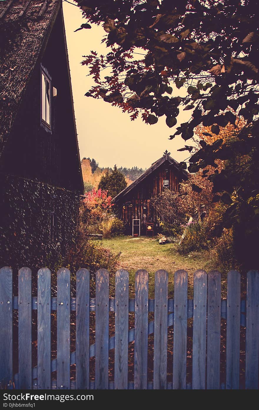 Brown Wooden Houses