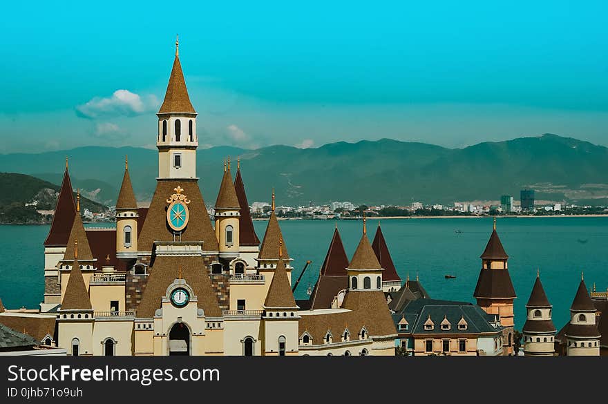 Brown-and-beige Castle at Daytime