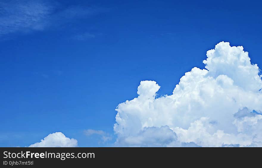 Nimbus Clouds and Blue Sky