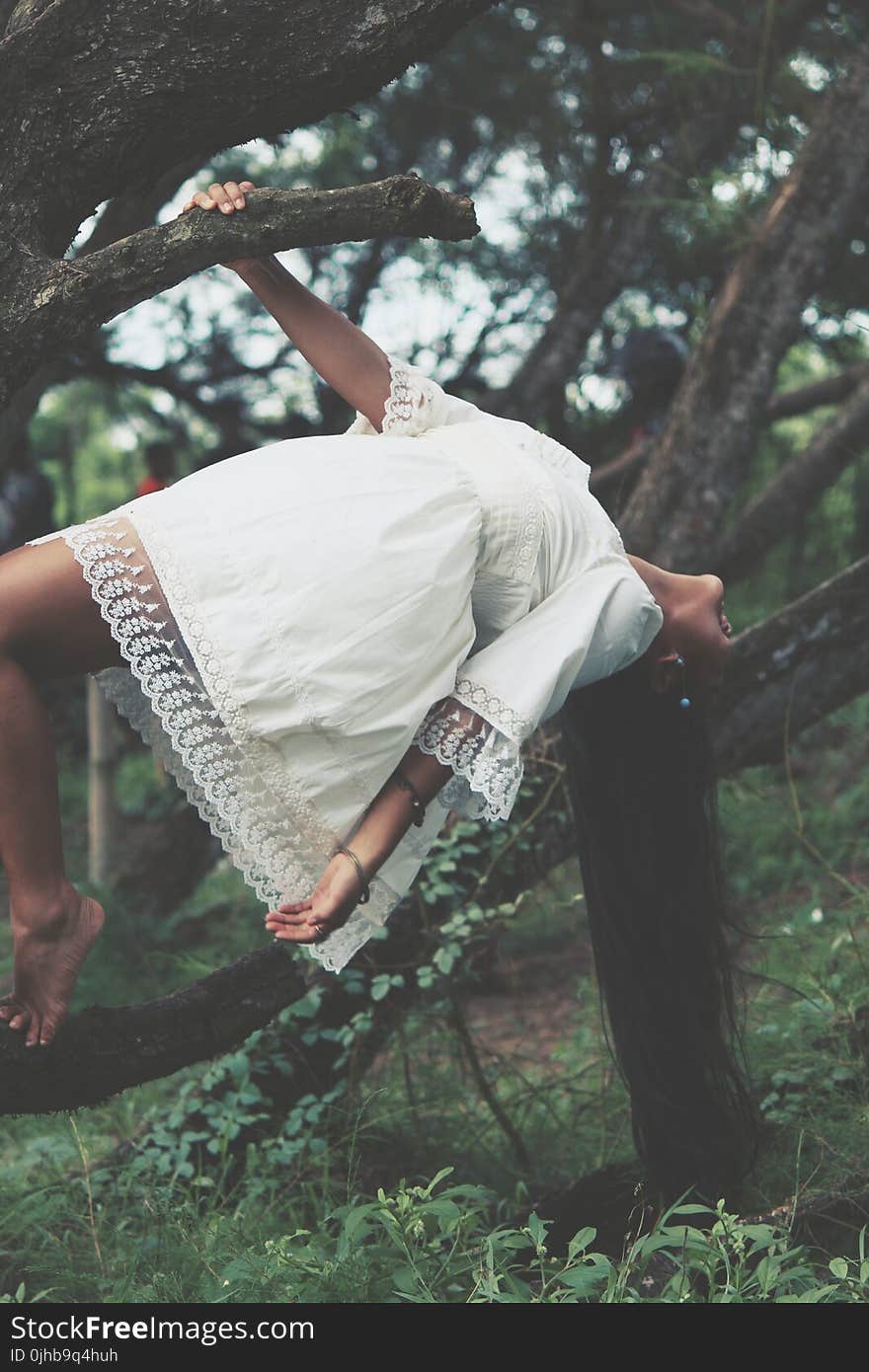 Photo of Woman Wearing White Dress