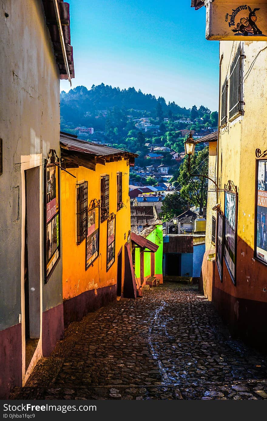 Pathway Between Houses