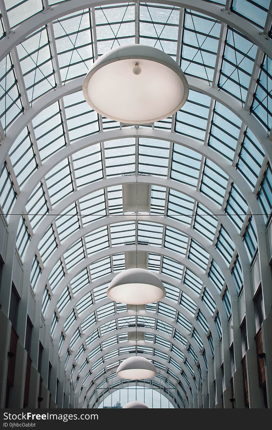 Shallow Focus Photography of Building Ceiling