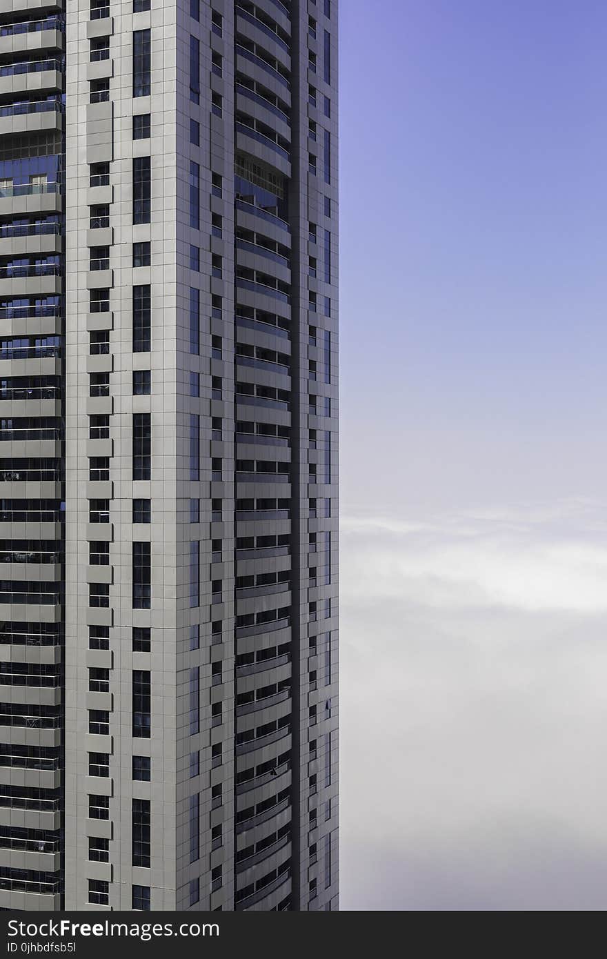 White Concrete Storage Building