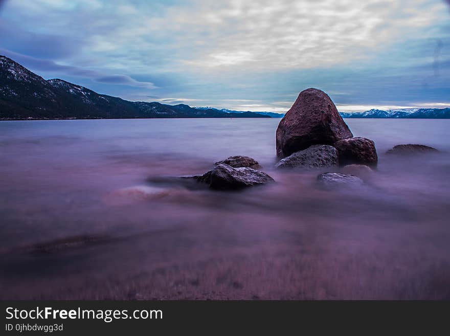 Brown Stone Near Mountain