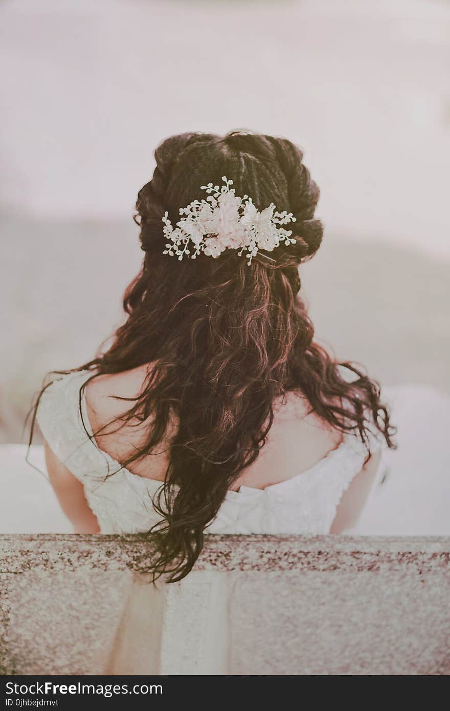 Selective Focus Photo of Woman Wearing White Scoop-neck Dress