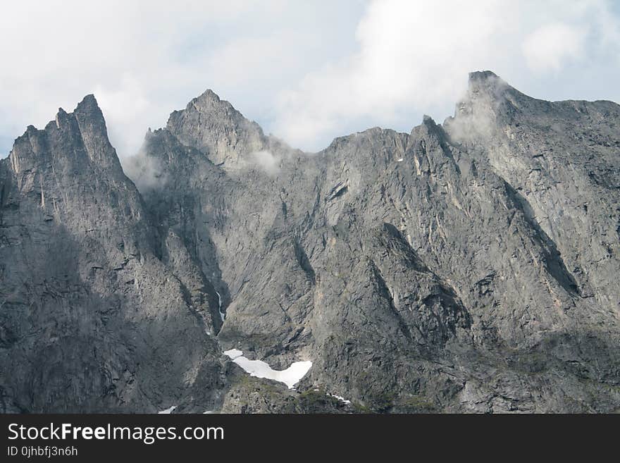 Mountain Under Cloudy Sky