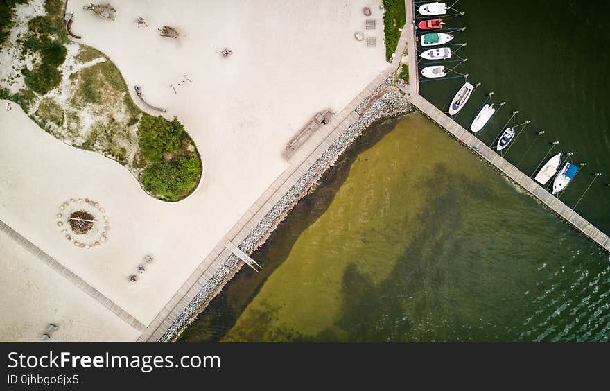 Aerial Shot Of Jetty