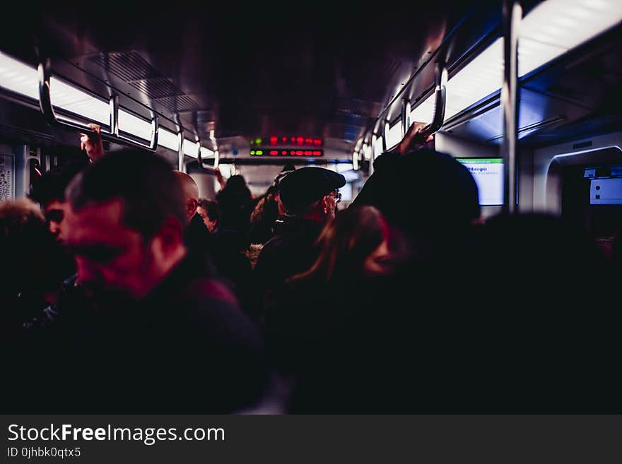 Group of People in Train