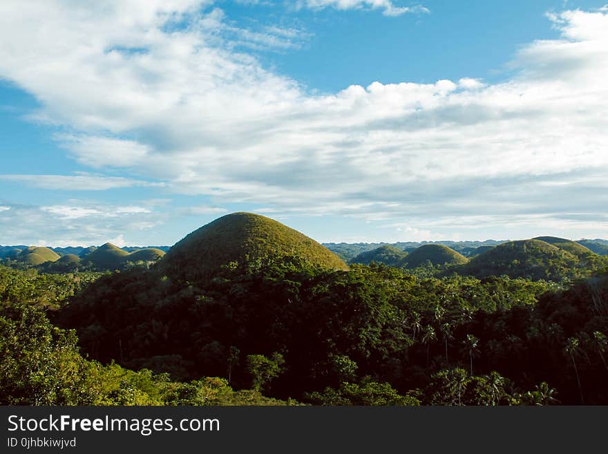 Scenic View of Hills Surrounded By Trees