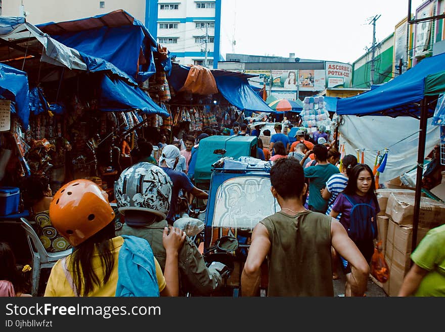 Photography of People in the Market Place